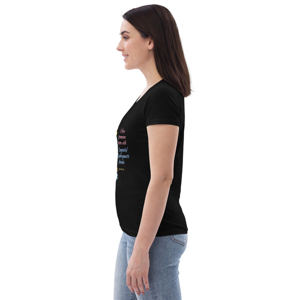 CDHAR- (32) Congenital Diaphragmatic Hernia Awareness Ribbon Women's fitted eco tee