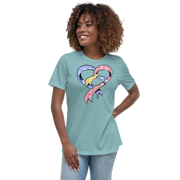 CDHAR- (24) Congenital Diaphragmatic Hernia Awareness Ribbon Women's Tshirt