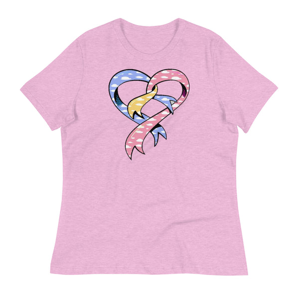 CDHAR- (24) Congenital Diaphragmatic Hernia Awareness Ribbon Women's Tshirt