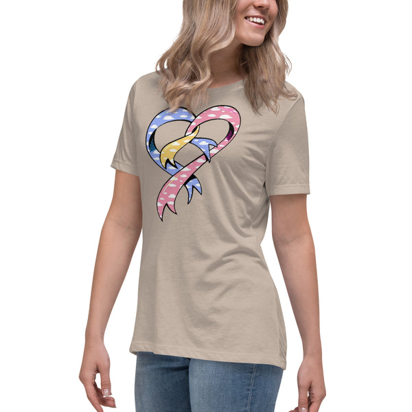 CDHAR- (24) Congenital Diaphragmatic Hernia Awareness Ribbon Women's Tshirt