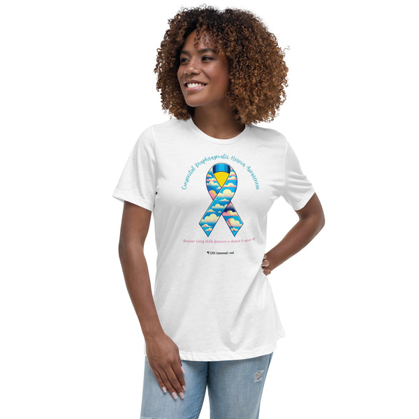 CDHAR- (42) Congenital Diaphragmatic Hernia Awareness Ribbon Women's Relaxed T-Shirt