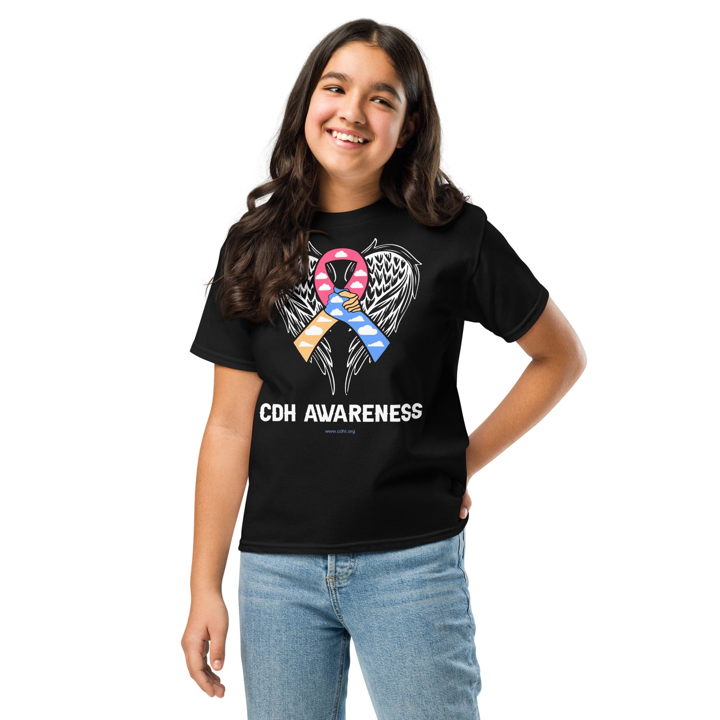 CDHAR- (30) Congenital Diaphragmatic Hernia Awareness Ribbon Youth classic tee