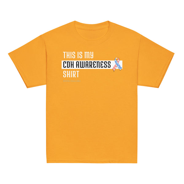 CDHAR- (2) Congenital Diaphragmatic Hernia Awareness Ribbon Youth classic tee