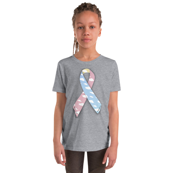 CDHAR- (15) Congenital Diaphragmatic Hernia Awareness Ribbon  Youth Short Sleeve T-Shirt