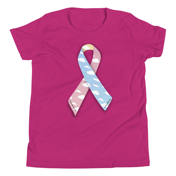 CDHAR- (15) Congenital Diaphragmatic Hernia Awareness Ribbon  Youth Short Sleeve T-Shirt