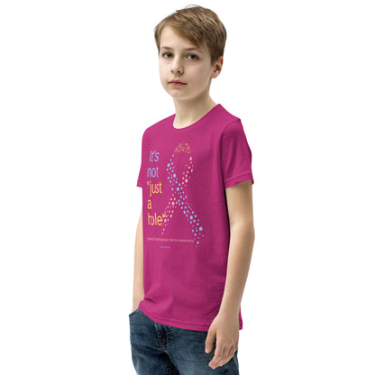 CDHAR- (39) Congenital Diaphragmatic Hernia Awareness Ribbon Youth Short Sleeve T-Shirt