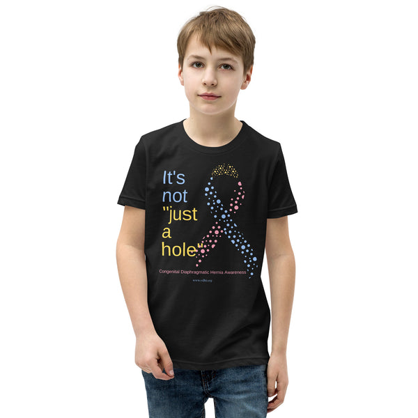 CDHAR- (39) Congenital Diaphragmatic Hernia Awareness Ribbon Youth Short Sleeve T-Shirt