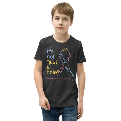 CDHAR- (39) Congenital Diaphragmatic Hernia Awareness Ribbon Youth Short Sleeve T-Shirt