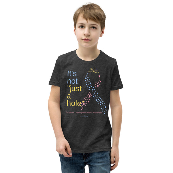 CDHAR- (39) Congenital Diaphragmatic Hernia Awareness Ribbon Youth Short Sleeve T-Shirt