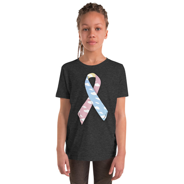 CDHAR- (15) Congenital Diaphragmatic Hernia Awareness Ribbon  Youth Short Sleeve T-Shirt