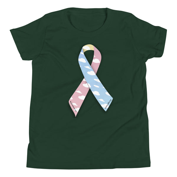 CDHAR- (15) Congenital Diaphragmatic Hernia Awareness Ribbon  Youth Short Sleeve T-Shirt