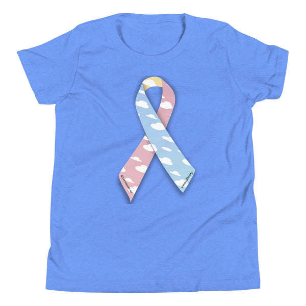 CDHAR- (15) Congenital Diaphragmatic Hernia Awareness Ribbon  Youth Short Sleeve T-Shirt