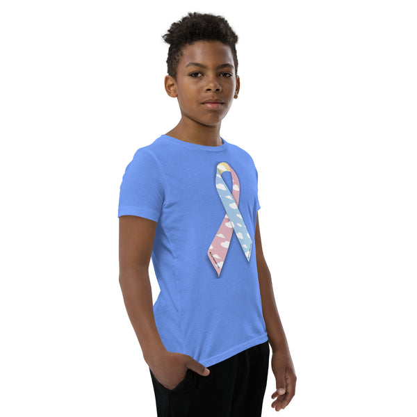 CDHAR- (15) Congenital Diaphragmatic Hernia Awareness Ribbon  Youth Short Sleeve T-Shirt