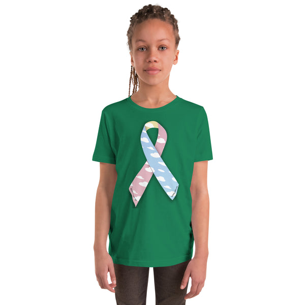 CDHAR- (15) Congenital Diaphragmatic Hernia Awareness Ribbon  Youth Short Sleeve T-Shirt