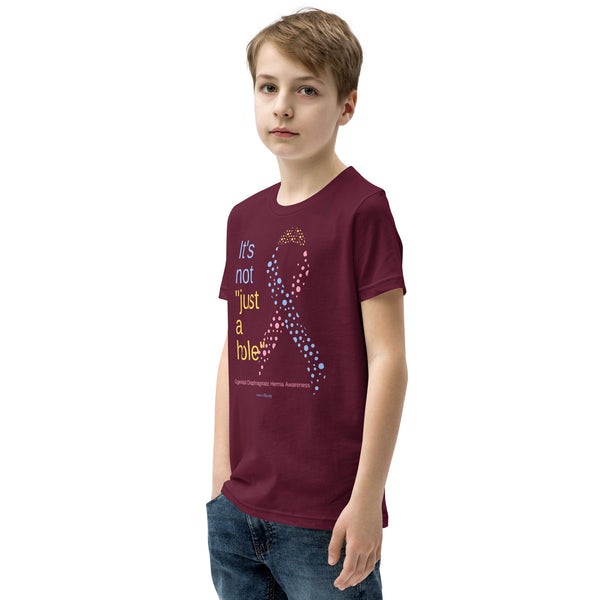 CDHAR- (39) Congenital Diaphragmatic Hernia Awareness Ribbon Youth Short Sleeve T-Shirt