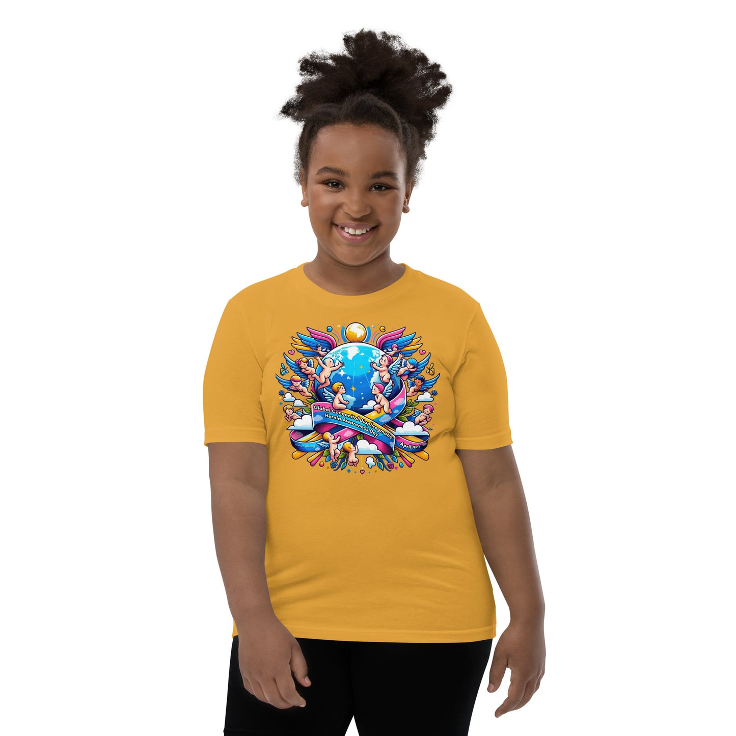 April 19th is Congenital Diaphragmatic Hernia Awareness Day Youth Short Sleeve T-Shirt