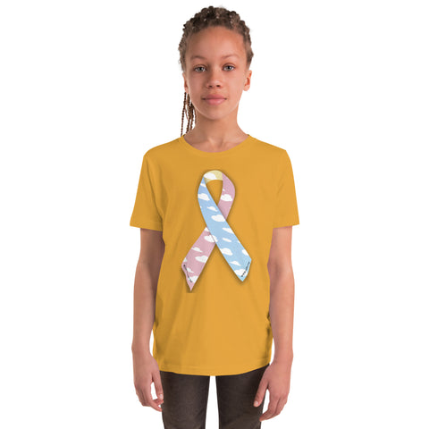 CDHAR- (15) Congenital Diaphragmatic Hernia Awareness Ribbon  Youth Short Sleeve T-Shirt