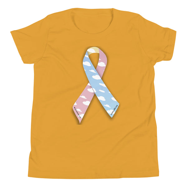 CDHAR- (15) Congenital Diaphragmatic Hernia Awareness Ribbon  Youth Short Sleeve T-Shirt