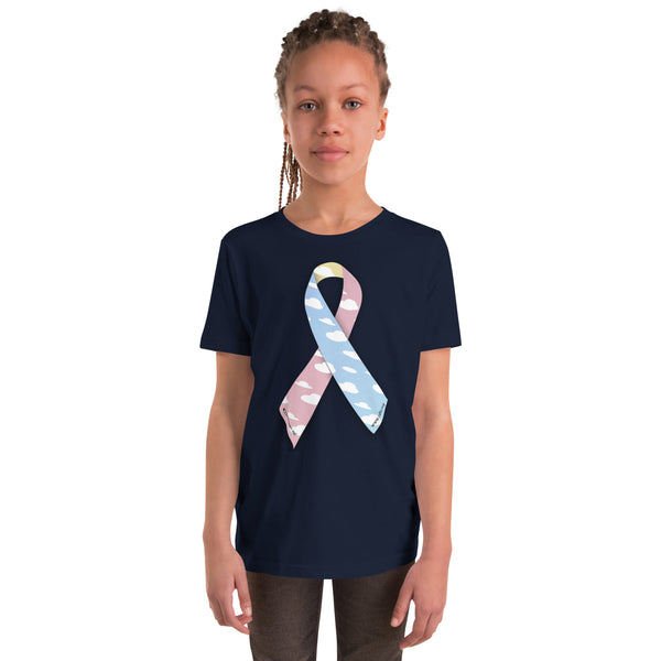 CDHAR- (15) Congenital Diaphragmatic Hernia Awareness Ribbon  Youth Short Sleeve T-Shirt