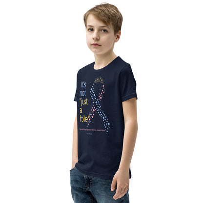 CDHAR- (39) Congenital Diaphragmatic Hernia Awareness Ribbon Youth Short Sleeve T-Shirt