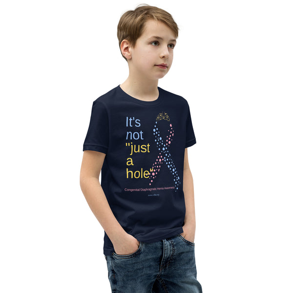 CDHAR- (39) Congenital Diaphragmatic Hernia Awareness Ribbon Youth Short Sleeve T-Shirt