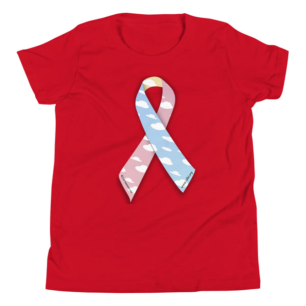 CDHAR- (15) Congenital Diaphragmatic Hernia Awareness Ribbon  Youth Short Sleeve T-Shirt