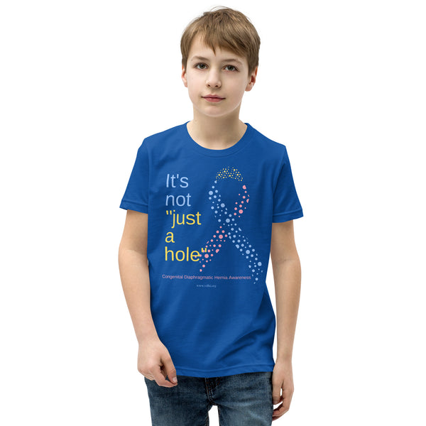 CDHAR- (39) Congenital Diaphragmatic Hernia Awareness Ribbon Youth Short Sleeve T-Shirt