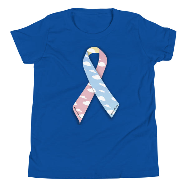 CDHAR- (15) Congenital Diaphragmatic Hernia Awareness Ribbon  Youth Short Sleeve T-Shirt