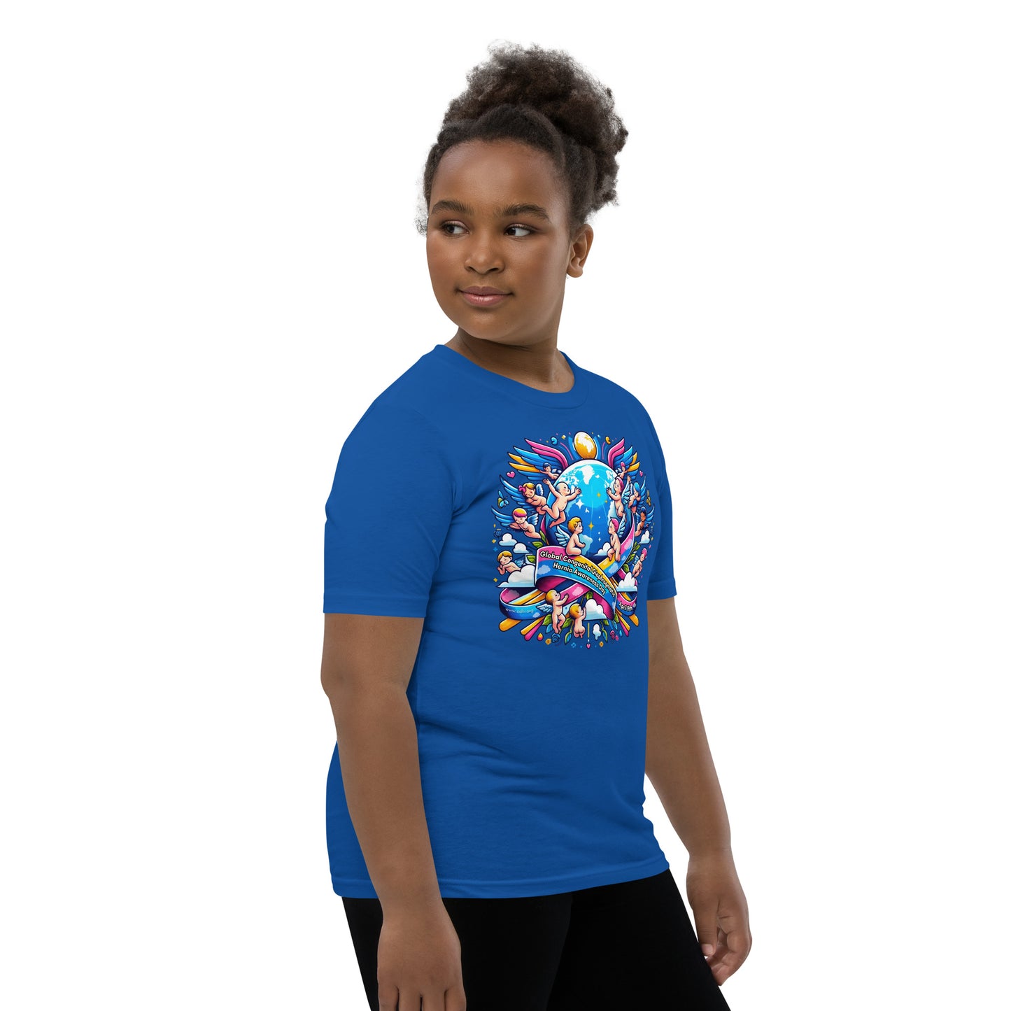 April 19th is Congenital Diaphragmatic Hernia Awareness Day Youth Short Sleeve T-Shirt