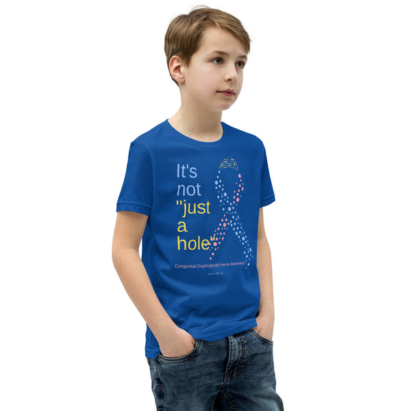 CDHAR- (39) Congenital Diaphragmatic Hernia Awareness Ribbon Youth Short Sleeve T-Shirt