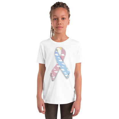 CDHAR- (15) Congenital Diaphragmatic Hernia Awareness Ribbon  Youth Short Sleeve T-Shirt