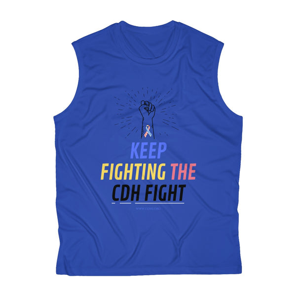 "Keep Fighting the CDH Fight" Men's Sleeveless Performance Tee - CDH International