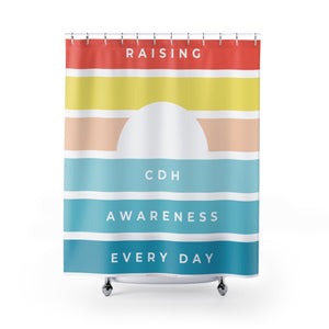 Raising CDH Awareness Every Day Shower Curtains - CDH International