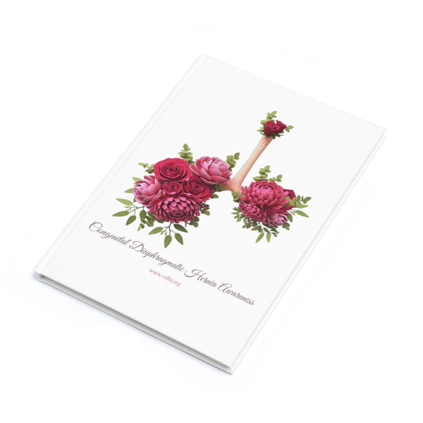 Congenital Diaphragmatic Hernia Awareness Roses Hardcover Journal (A5)