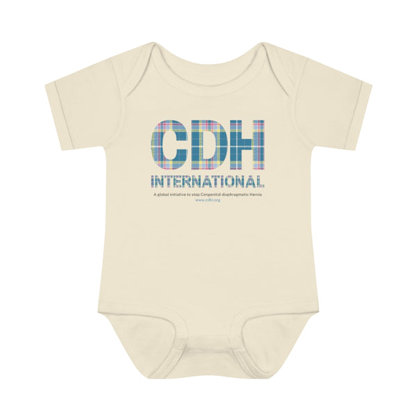 Official Congenital Diaphragmatic Hernia Awareness Tartan Infant Baby Rib Bodysuit