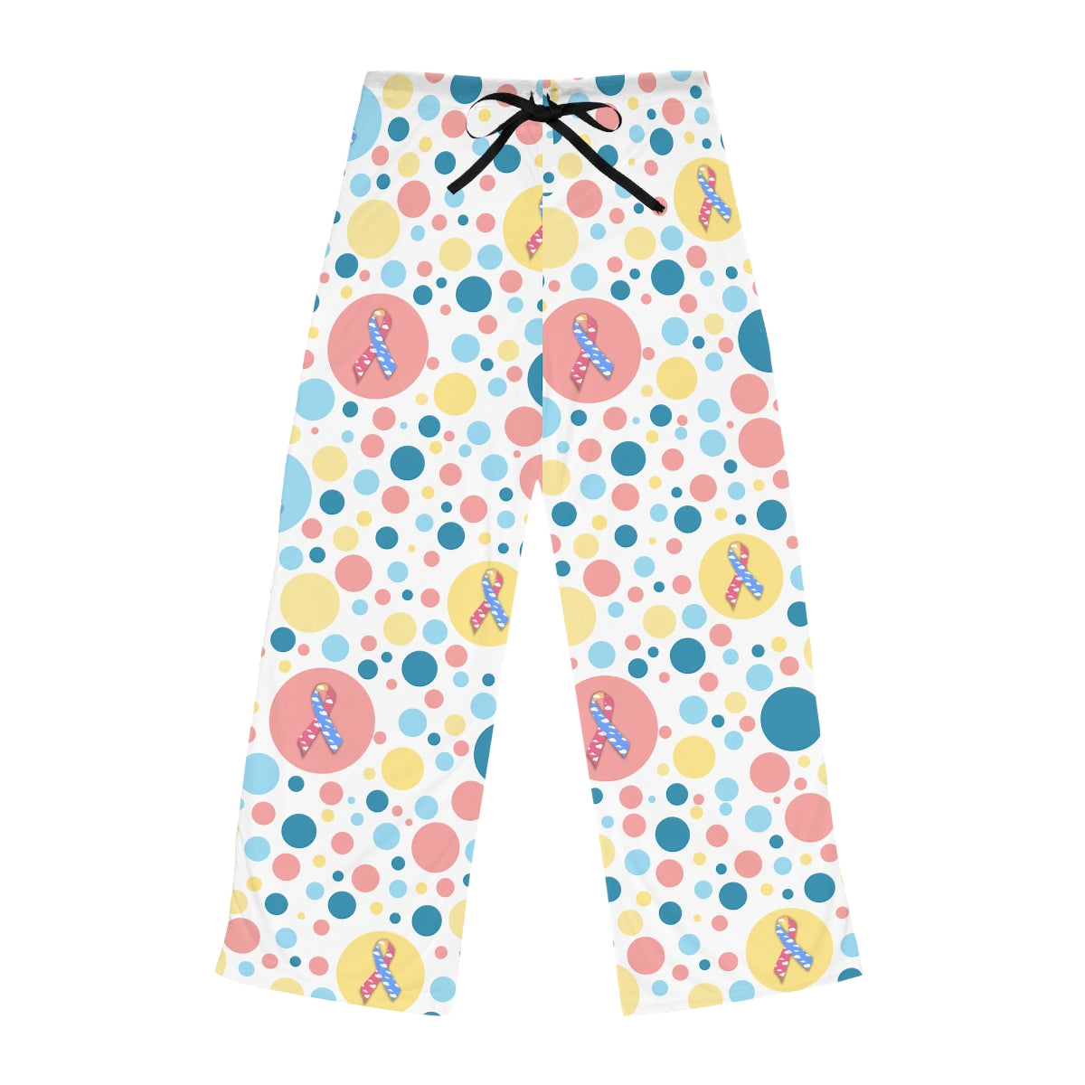 CDH Awareness With CDH Holes Polka Dot Women's Pajama Pants (AOP)