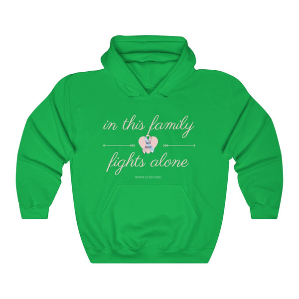 "In This Family No One Fights Alone" Unisex Tri-Blend Hoodie