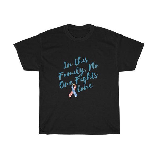"In This Family, No One Fights Alone" CDH Awareness Unisex Cotton Tee - CDH International