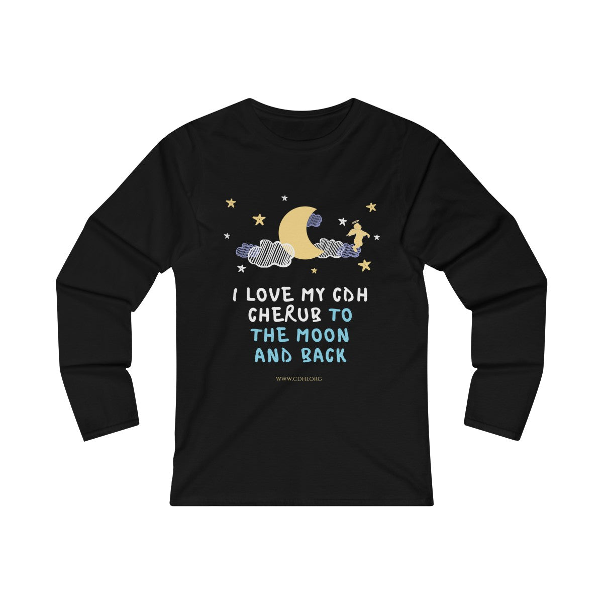 "To The Moon and Back" Women's Fitted Long Sleeve Tee (UK Printing) - CDH International