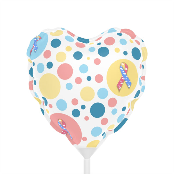It's Not Just A Hole Congenital Diaphragmatic Hernia Awareness Balloons (Round and Heart-shaped), 6"