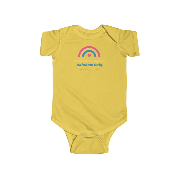 "CDH Rainbow Baby" Infant Fine Jersey Bodysuit (UK printing) - CDH International