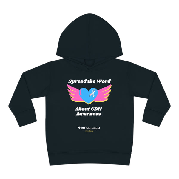 Spread The Word About CDH Awareness Toddler Pullover Fleece Hoodie
