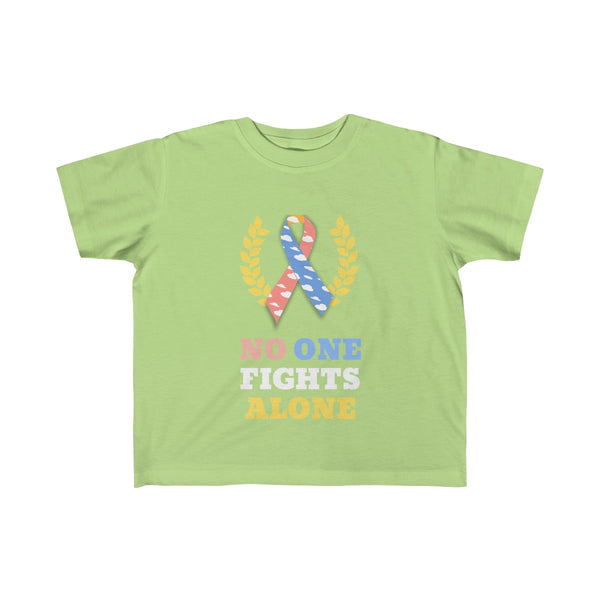 "No One Fights Alone" CDH Awareness Kid's Fine Jersey Tee - CDH International