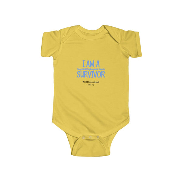 "I am a CDH Survivor" Infant Fine Jersey Bodysuit