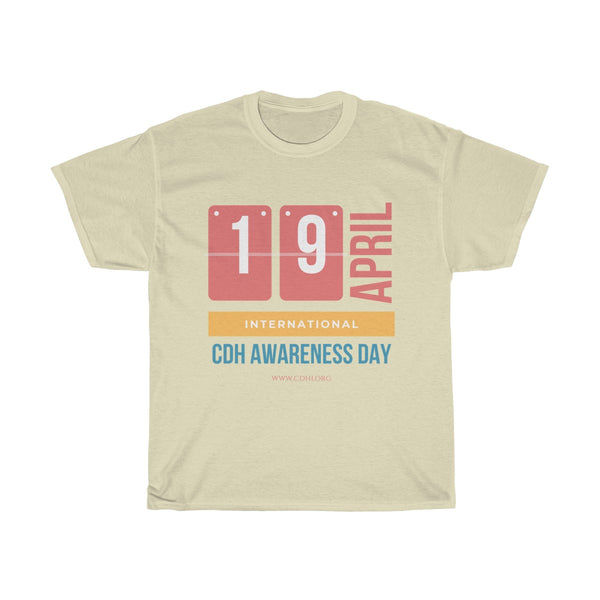 "CDH Awareness Day" Unisex Heavy Cotton Tee (UK  Printing) - CDH International