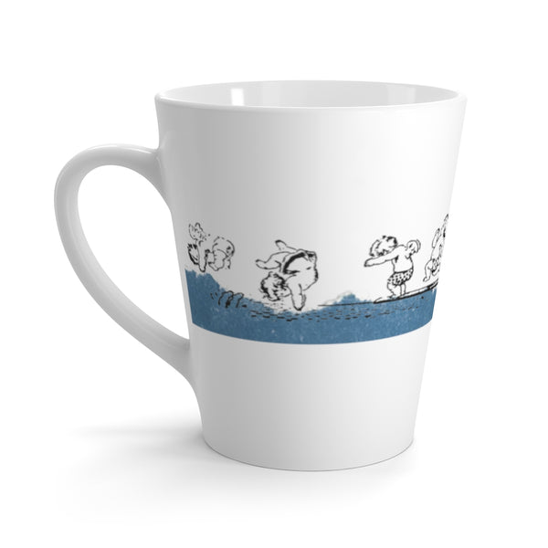 Swimming Angels Latte Mug