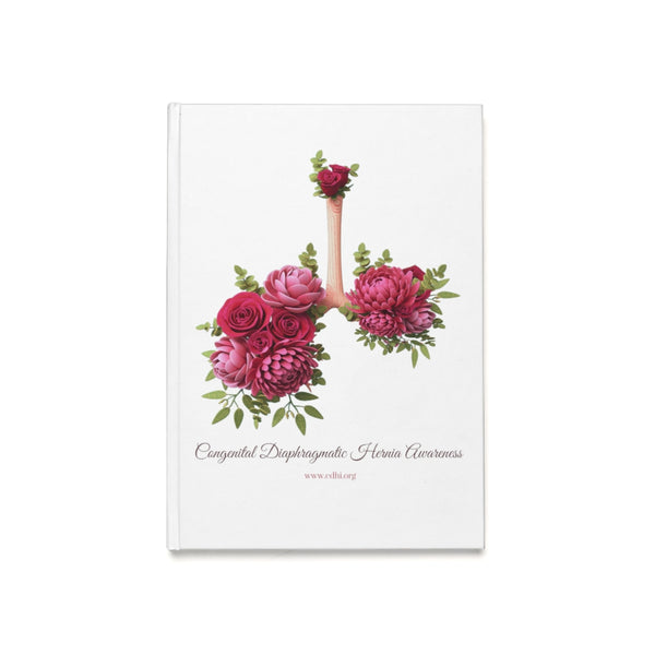 Congenital Diaphragmatic Hernia Awareness Roses Hardcover Journal (A5)