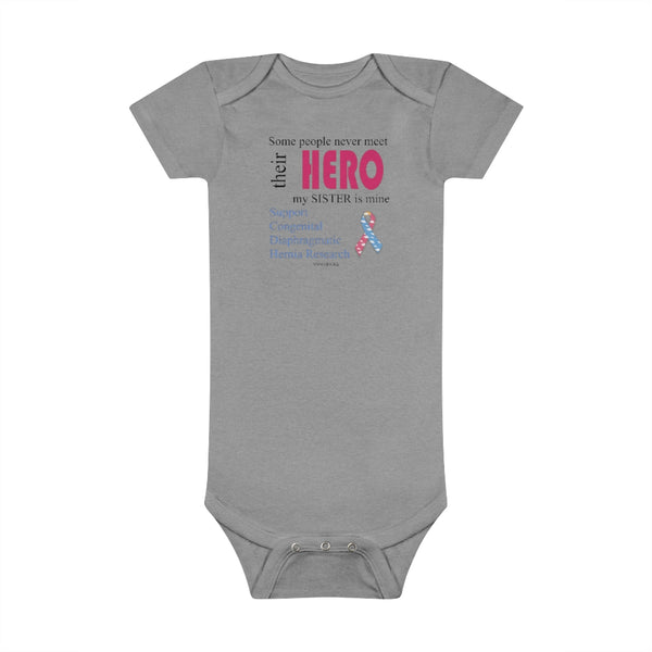 Infant's "Sister is my hero" Onesie - CDH International