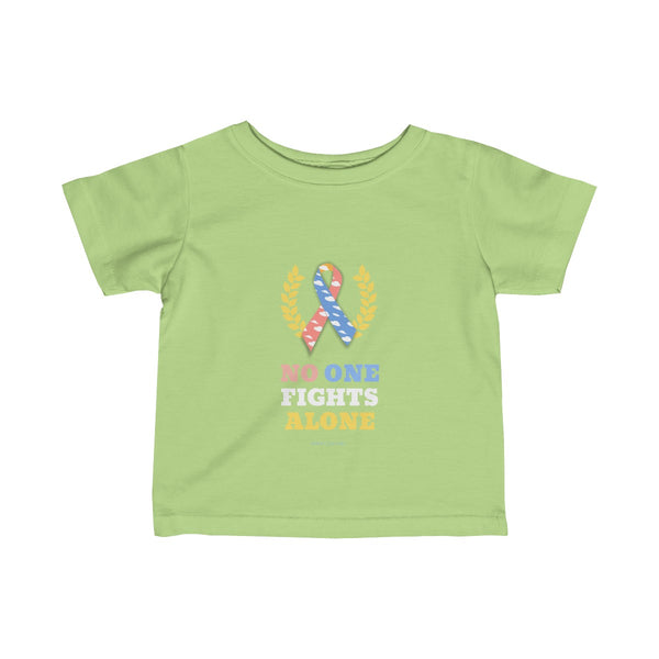 "No One Fights Alone" CDH Awareness Infant Fine Jersey Tee - CDH International