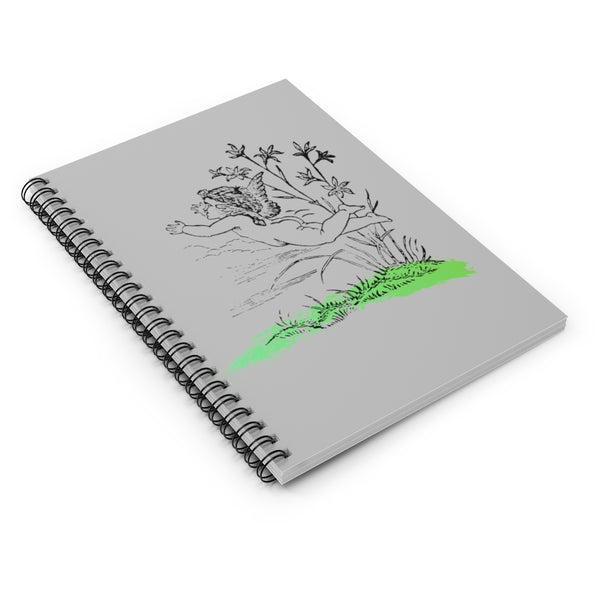 Angel in Grass Spiral Notebook - Ruled Line